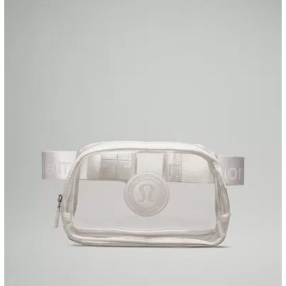 Lululemon Everywhere Belt Bag 1L Clear White Trim Stadium Event Casual Comfy - Picture 1 of 13